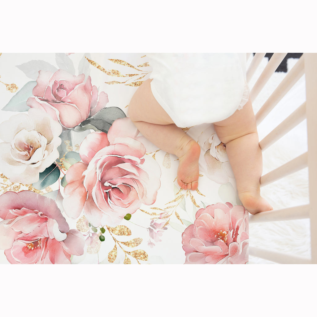 Brynnlee Floral Crib Sheet