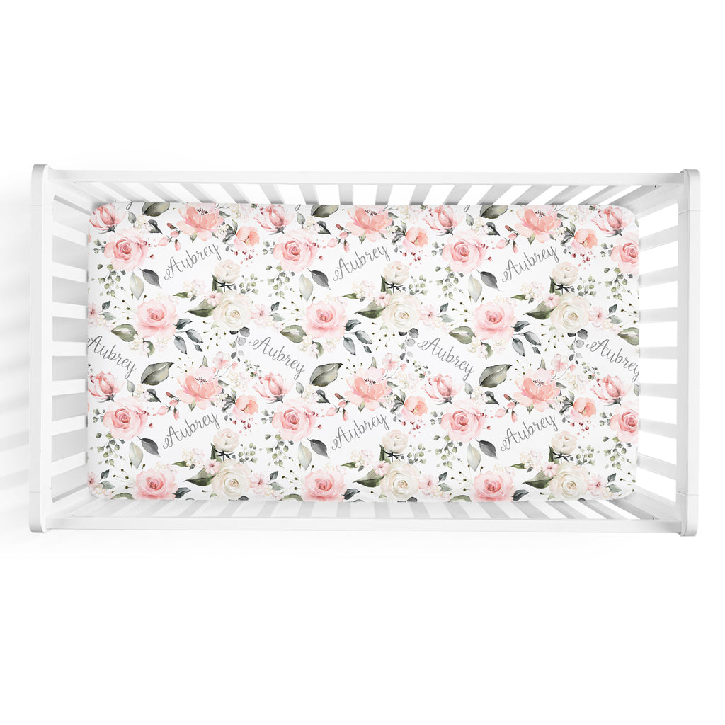Rosie II Personalized Crib Sheet