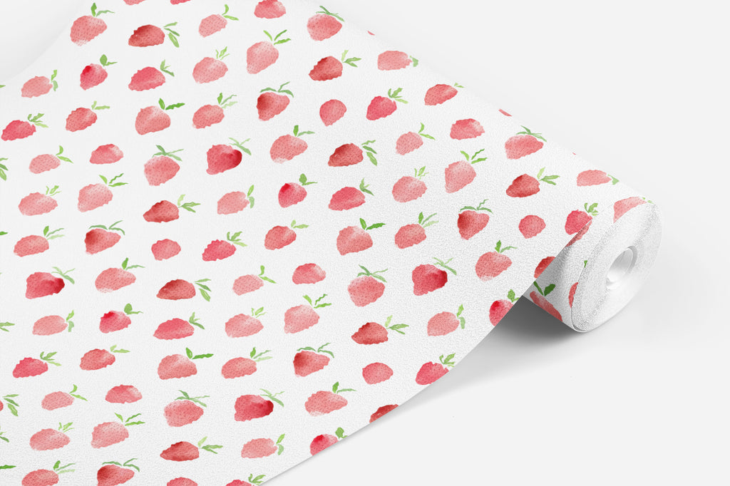 Strawberry Watercolor Wallpaper