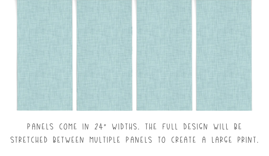 Aqua Linen Pattern Wallpaper