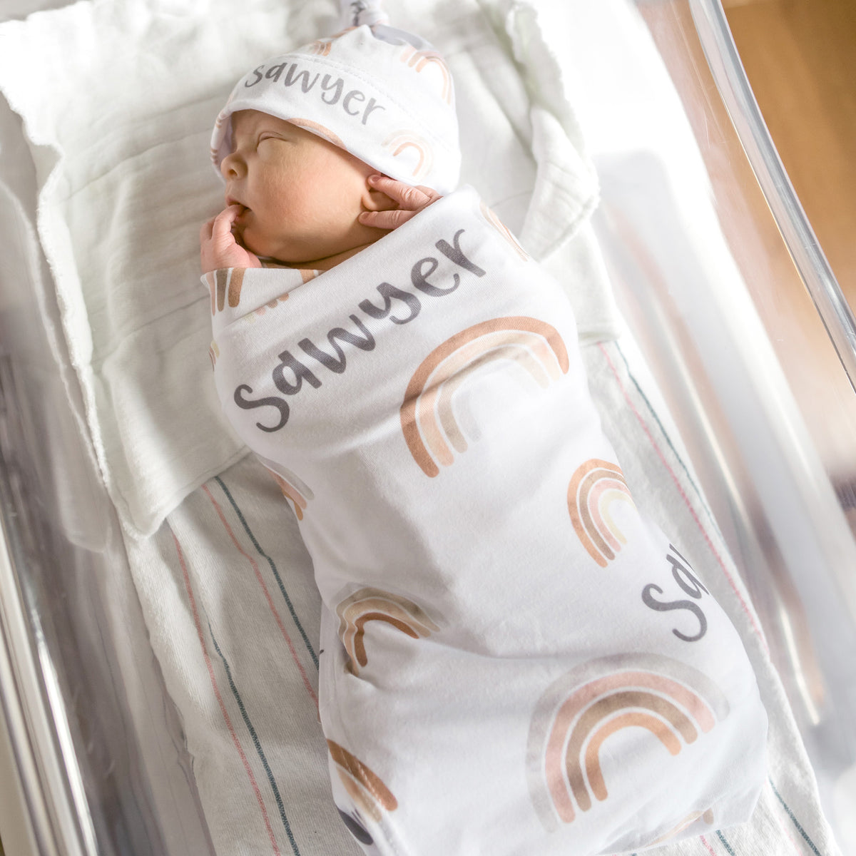 Rainbow best sale swaddle set