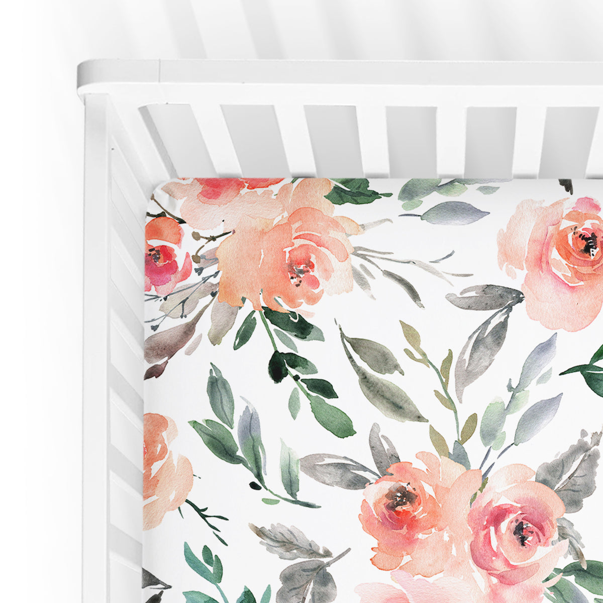 Floral crib online sheet