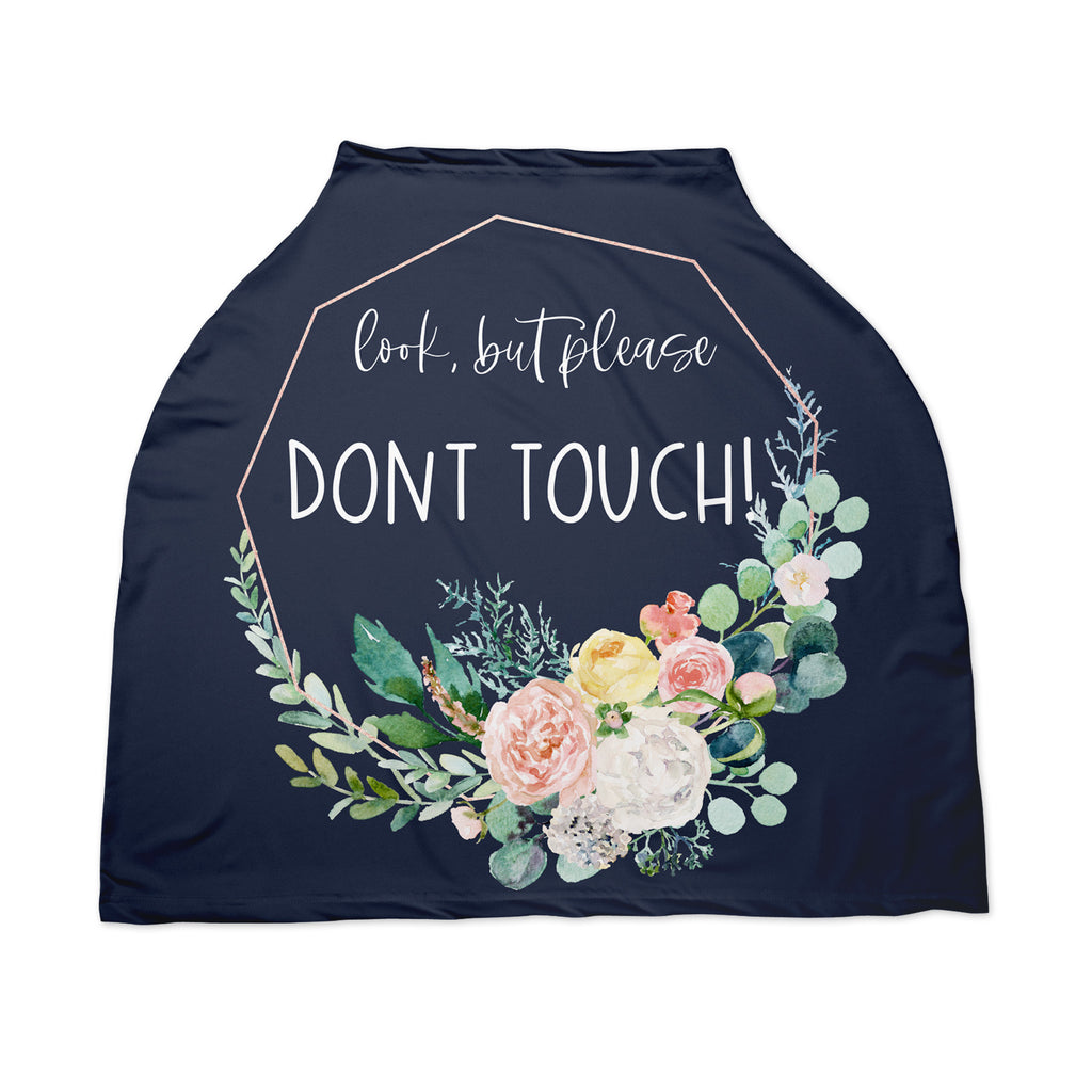 Don't Touch Multi-Use Cover: Navy Floral ||