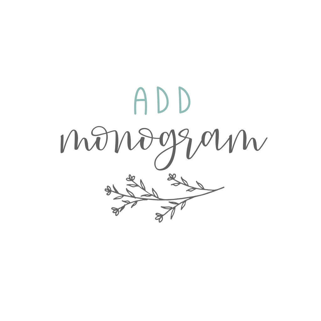 Monogram Add On - 3 Initials or Text