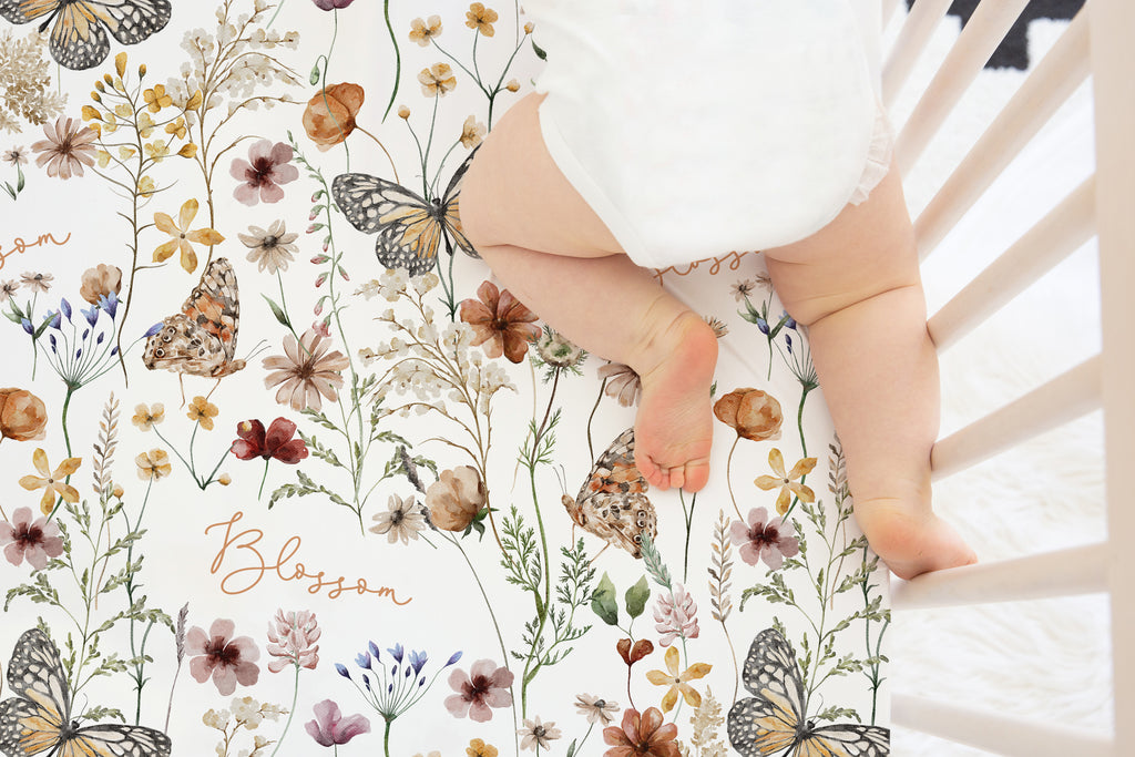 Tiny Blooms Crib Sheet