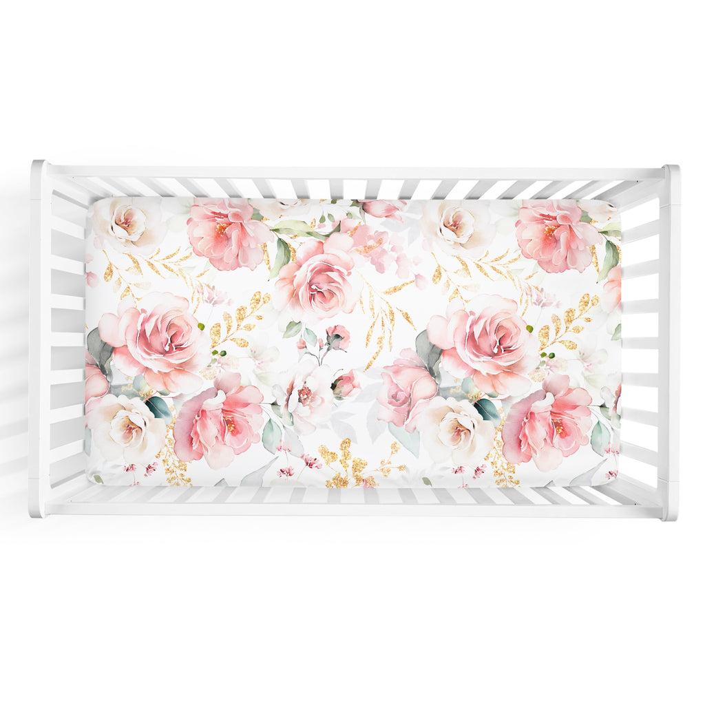 Brynnlee Floral Crib Sheet