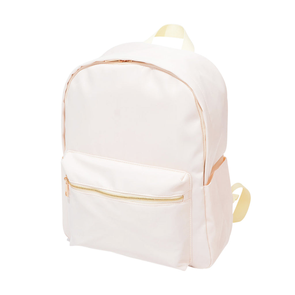 Monogrammed Cream Backpack