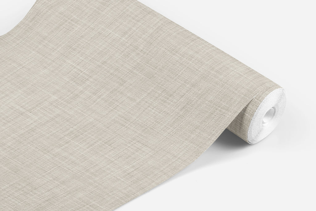 Tan Linen Pattern Wallpaper