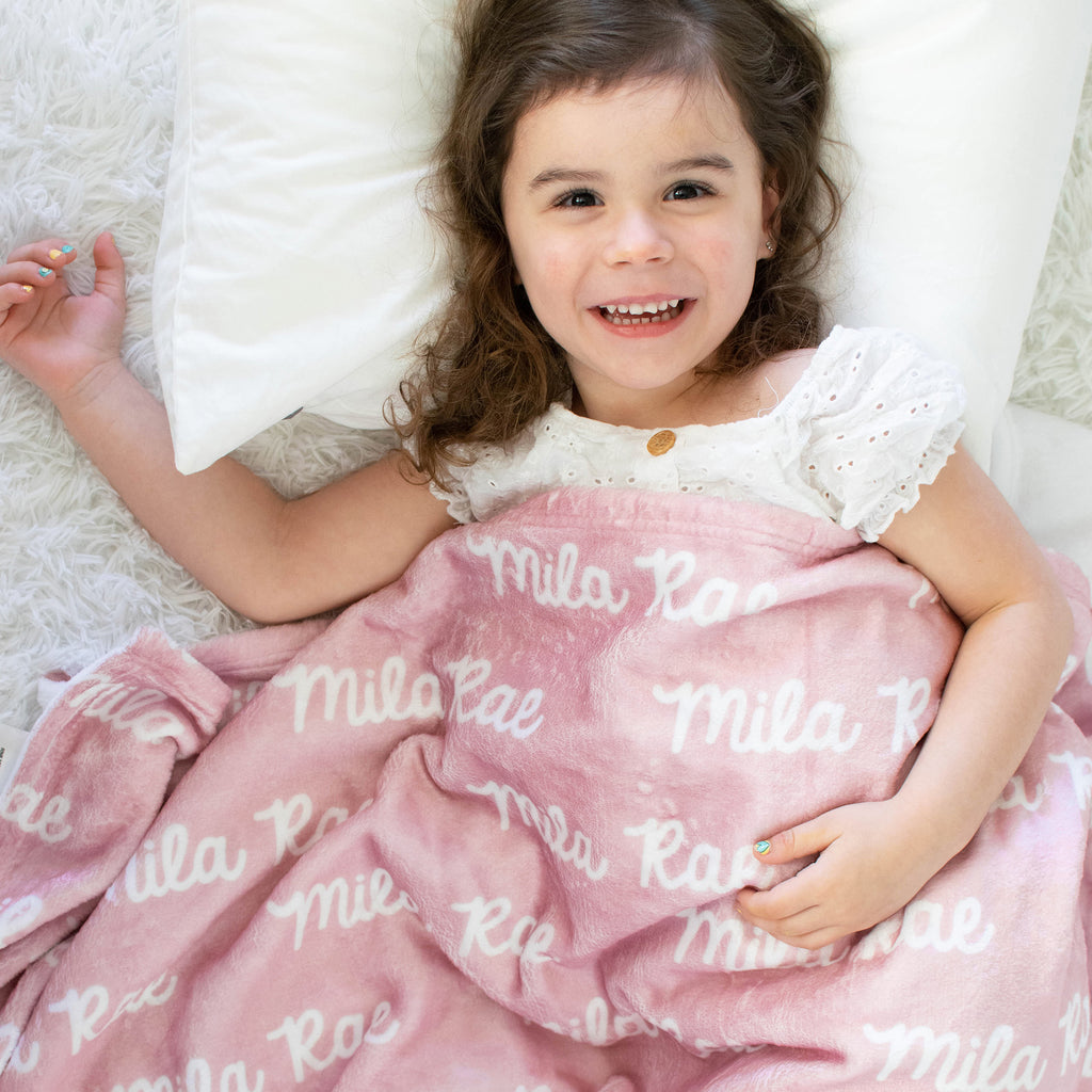 Plush Cuddly Personalized Minky Blanket