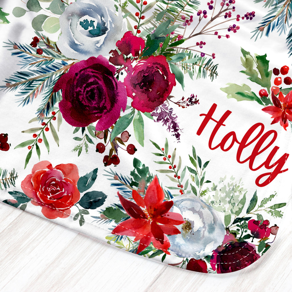 Holly Christmas Swaddle Set