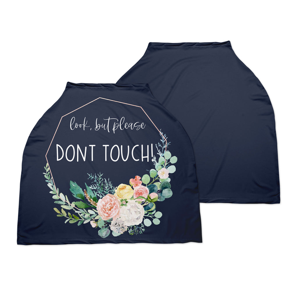 Don't Touch Multi-Use Cover: Navy Floral ||