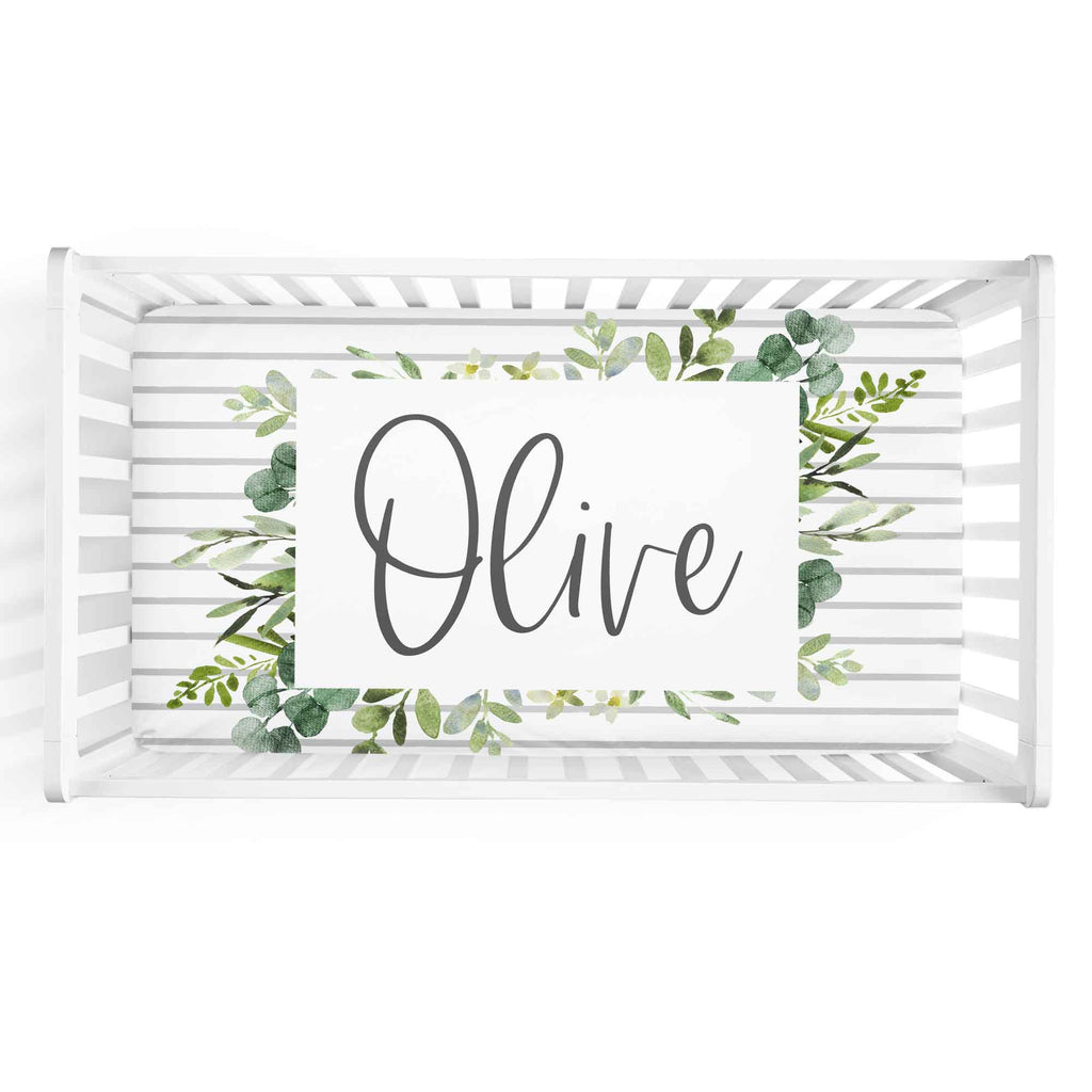 Olive Crib Sheet |||
