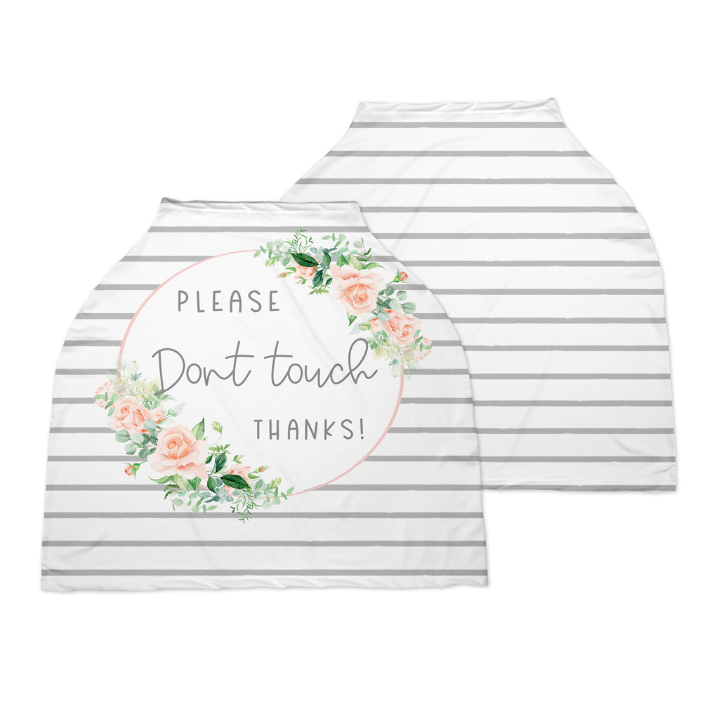 Don't Touch Multi-Use Cover: Stripe Floral