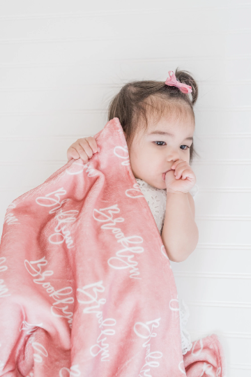 Plush Cuddly Personalized Minky Blanket