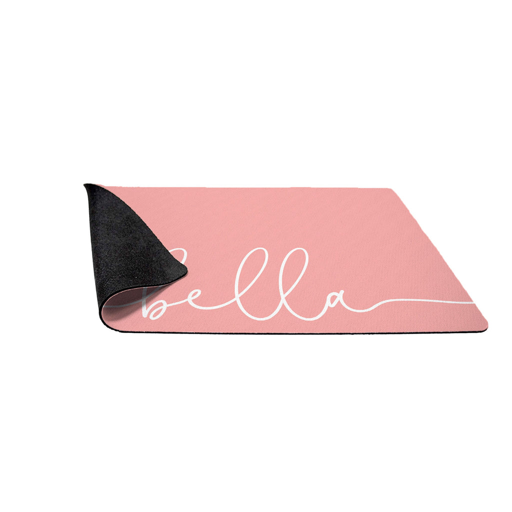 Personalized Flowy Swoosh Solid Color Pet Mat