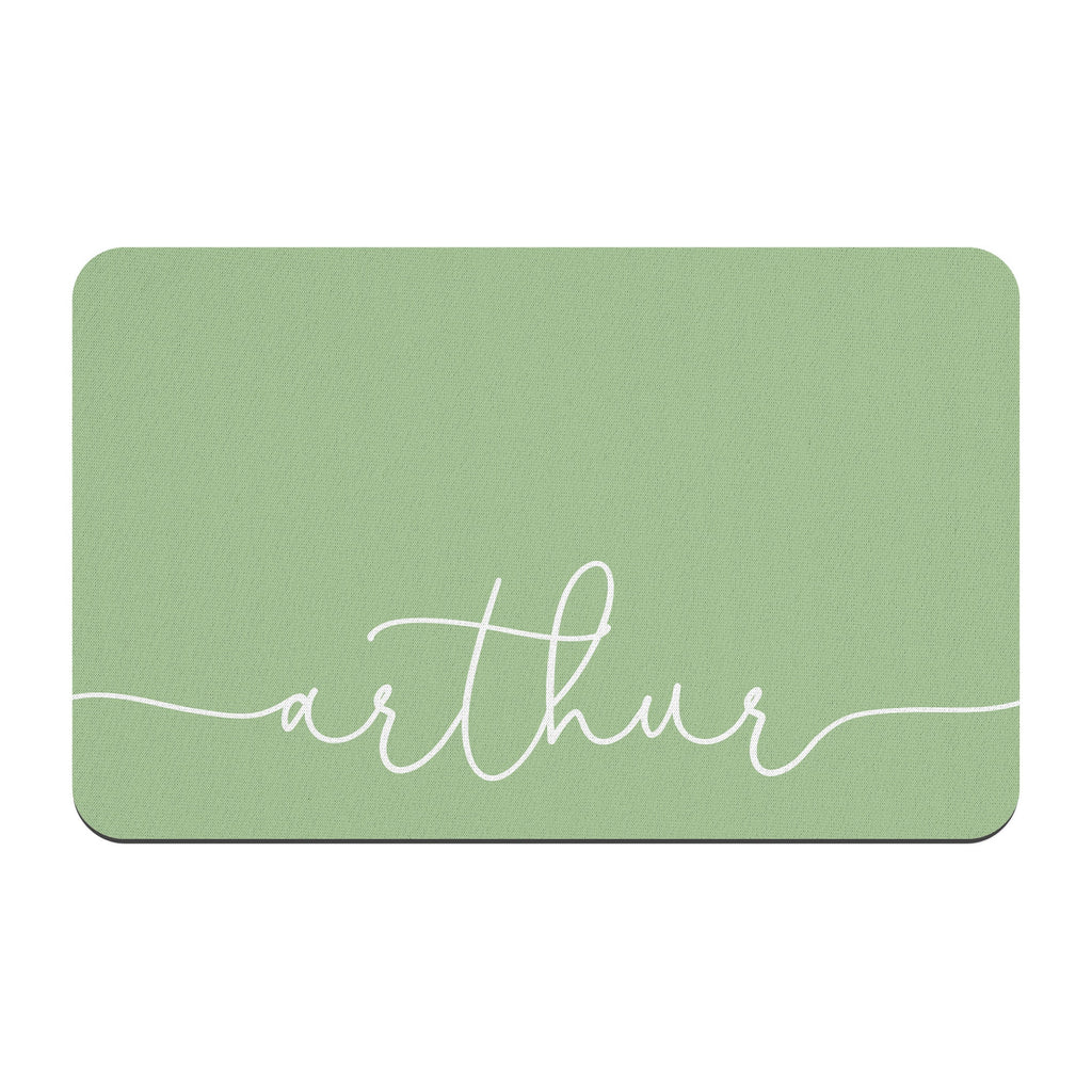 Personalized Simple Name Pet Mat