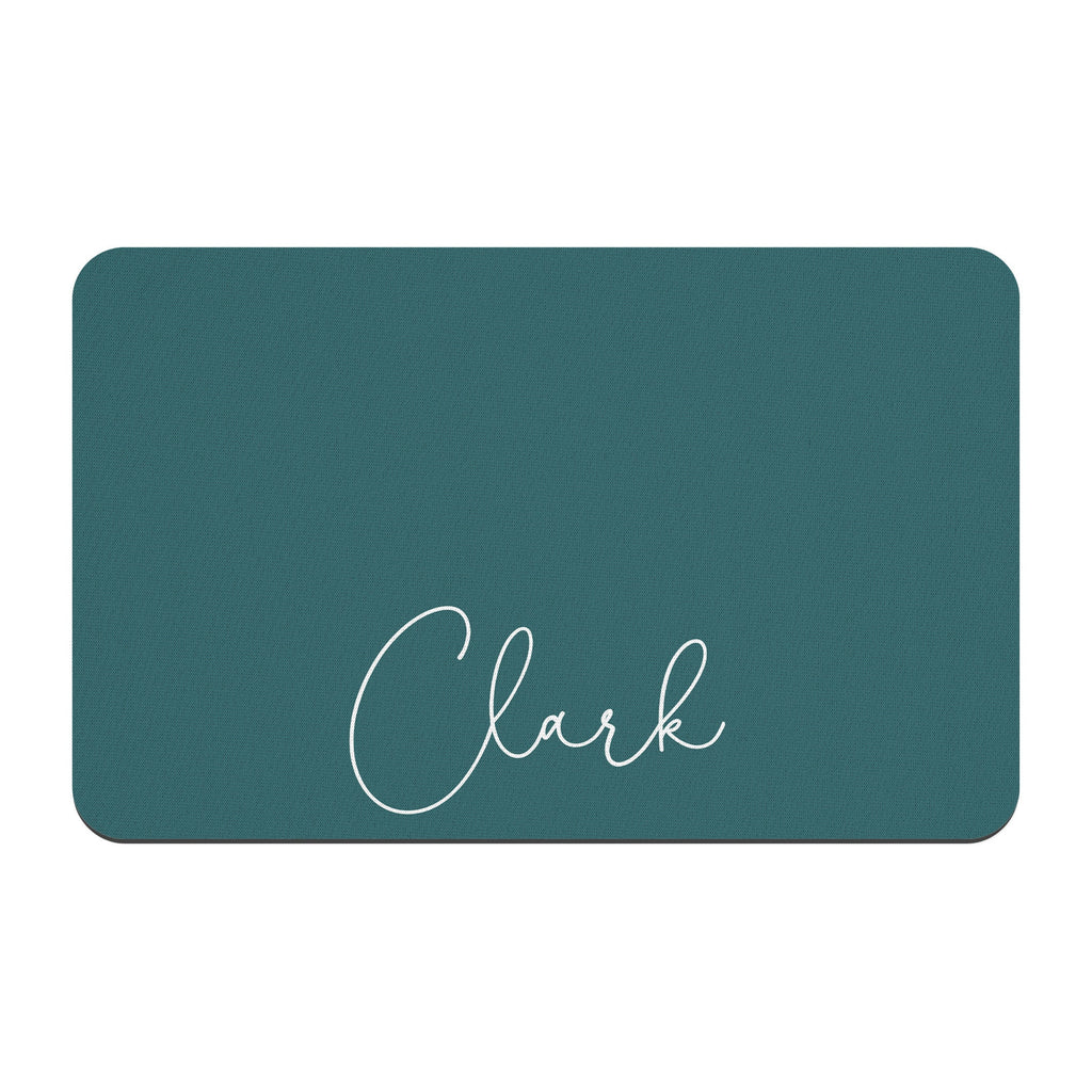 Personalized Name Solid Color Pet Mat