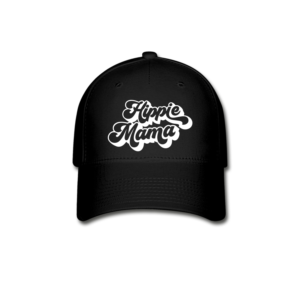 Hippie Mama Baseball Cap - black