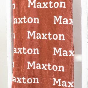 Baby Name Blanket / Boy Blanket with Name / Personalized Baby Boy Blanket / Baby Blanket / Choose Your Colors and Font / Simple Name Minky