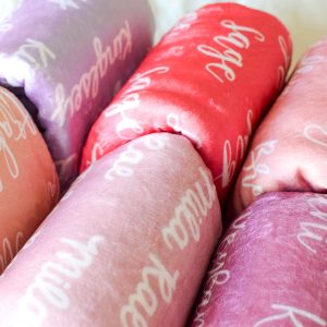 Minky Blanket Personalized / Girl Name Blanket / Toddler Blanket with Name / Personalized Baby Blanket / Simple Matching Sibling