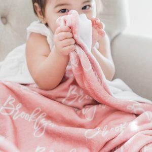 Plush Minky Name Blanket, Personalized Toddler Big Kid Blanket, Choose Your Colors Font, Matching Sibling Blankets Car Stroller