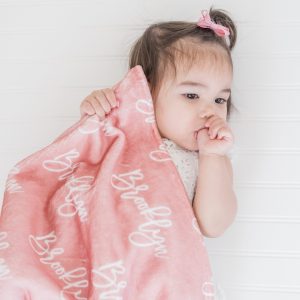 Girl Name Blanket / Toddler Blanket with Name / Personalized Baby Blanket / Choose Your Colors Font / Simple Name Minky / Matching Sibling