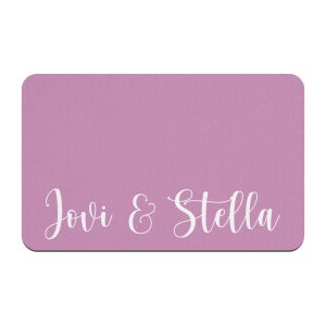 Personalized Dog Mat, Customize Name Colors and Font, Puppy Kitten Cat, Food Water Absorbent Floor Placemat, Home Decor, Gift for New Pet