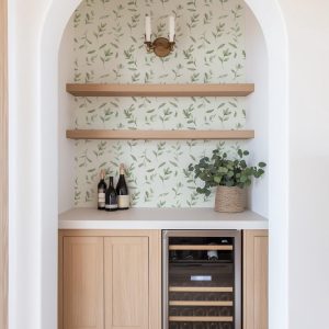 Green Botanical Leaf Wallpaper, Greenery Plant Garden, Peel Stick Prepasted Traditional, Custom Dimensions Sage Botanical