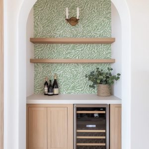 Green Foliage Pressed Wallpaper, Greenery Plant Garden, Peel Stick Prepasted Traditional, Custom Dimensions Sage Botanical