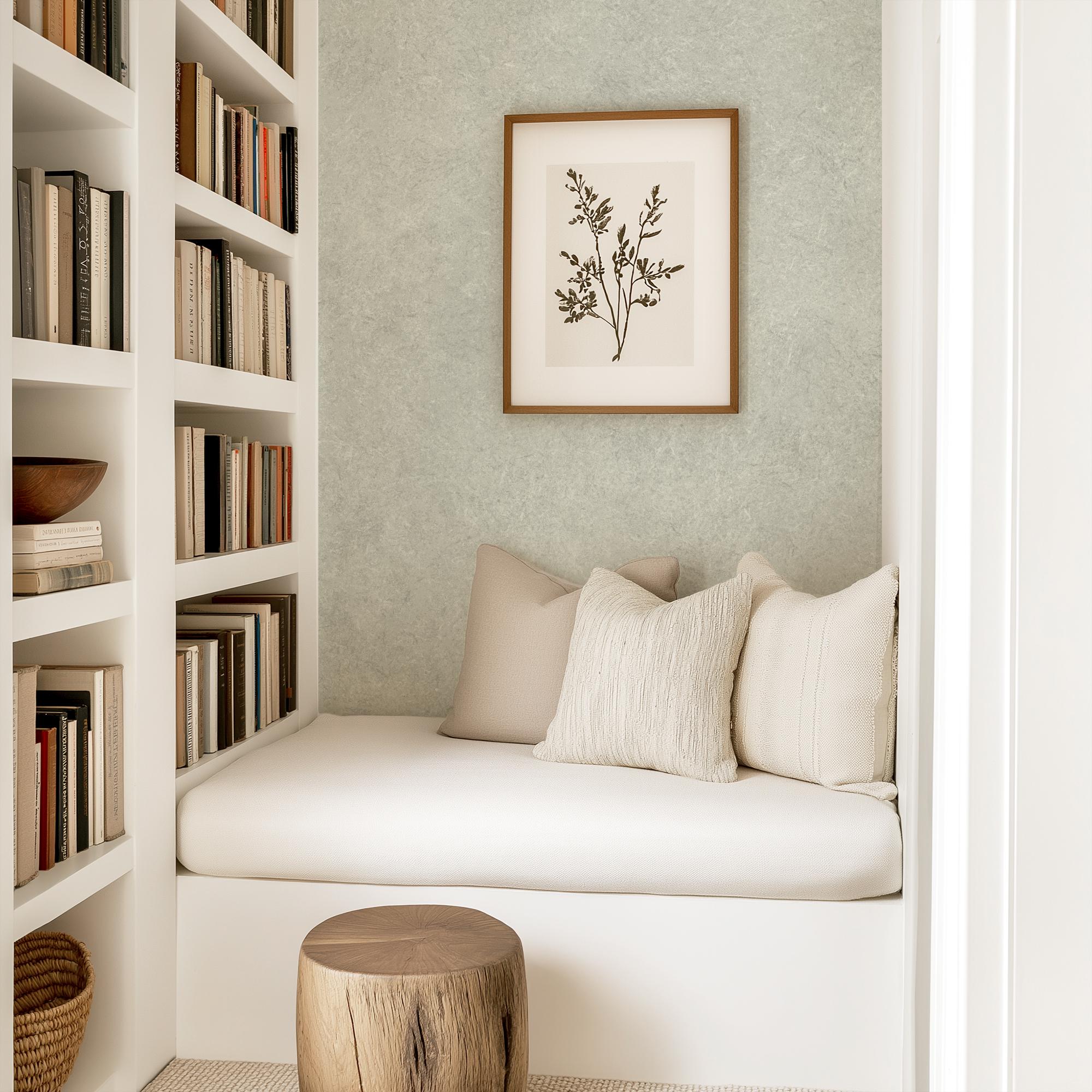 Green Stonewash Pattern Wallpaper, Traditional or Peel and Stick Removable, Home Decor, Versatile, Accent Wall, Neutral Limewash Stone - Image 2