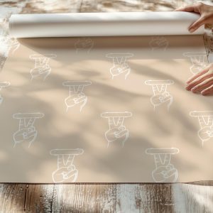 Skater Bro Wallpaper, Peace Sign Skateboard Wallpaper, Skater Neutral Beige Peel Stick Removable, Retro Rad Cool Kid Boys, 70s Retro Grunge