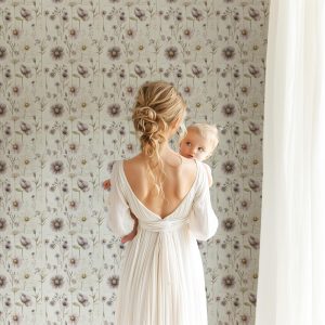 Elegant Purple Vintage Botanical Wallpaper, Romantic Garden Floral Wallpaper, Peel and Stick or Traditional, Cottagecore Botanical Cute Boho