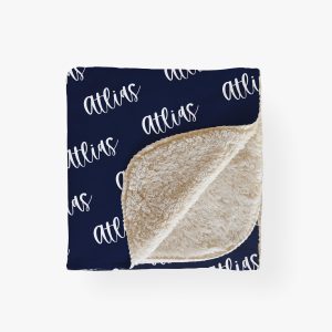 Personalized Name Blanket, Baby Boy Girl, Customized Gift, Minky or Sherpa, Toddler Tween Teen Adult, Choose Font and Colors, Simple