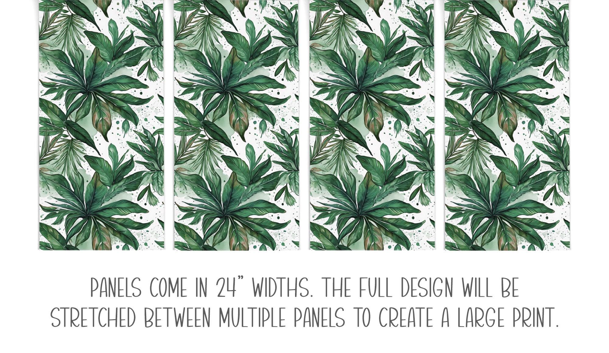 Tropical Green Palm Leaf Abstract Wallpaper, Home Decor, Coastal Beachy, Accent Wall, Peel and Stick Removable, Traditional - Image 12