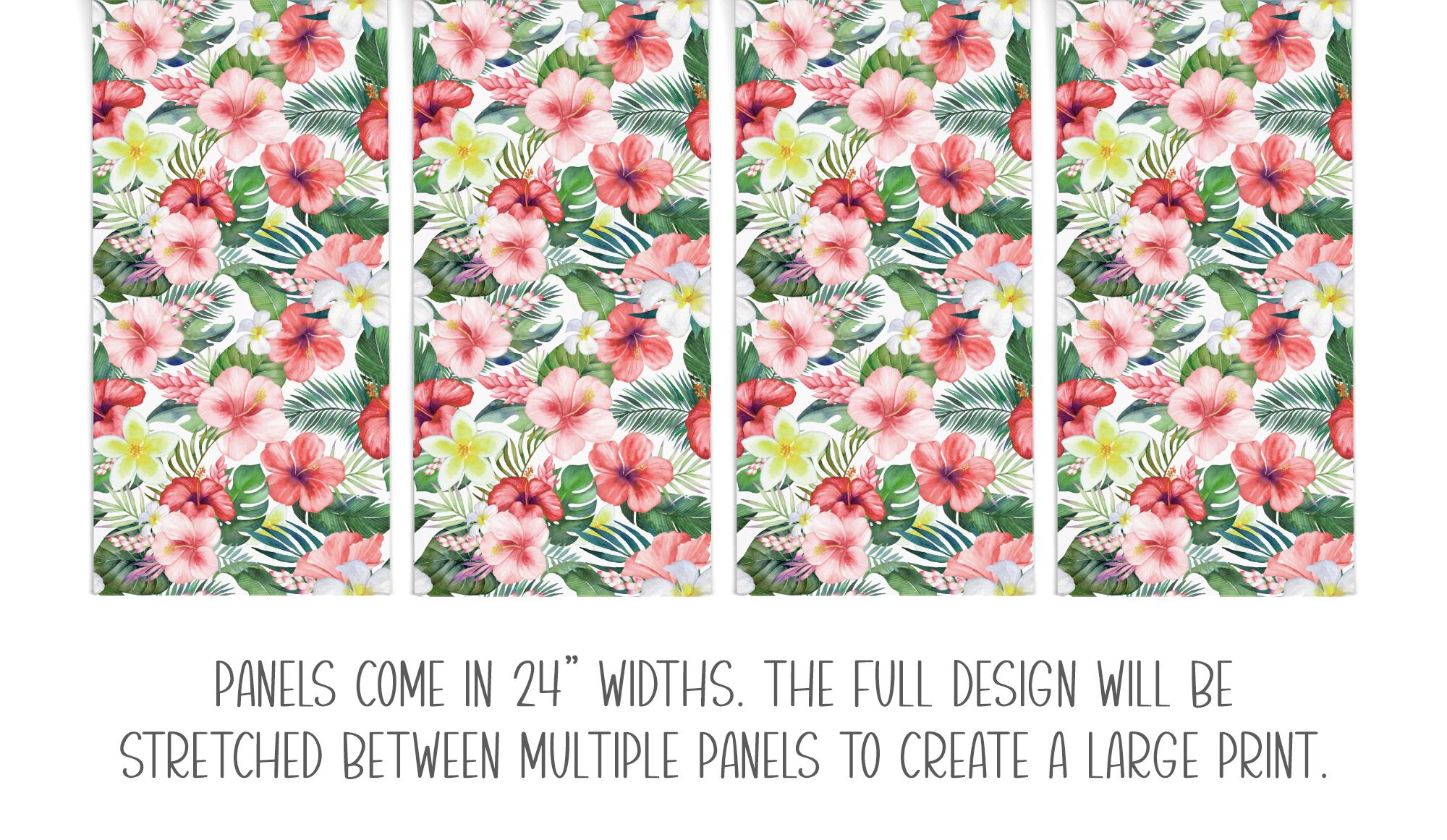 Tropical Hibiscus Red Pink Floral Wallpaper, Beachy Palm Coastal, Vintage Tropical Island Vibe, Lush Botanical Print - Image 12