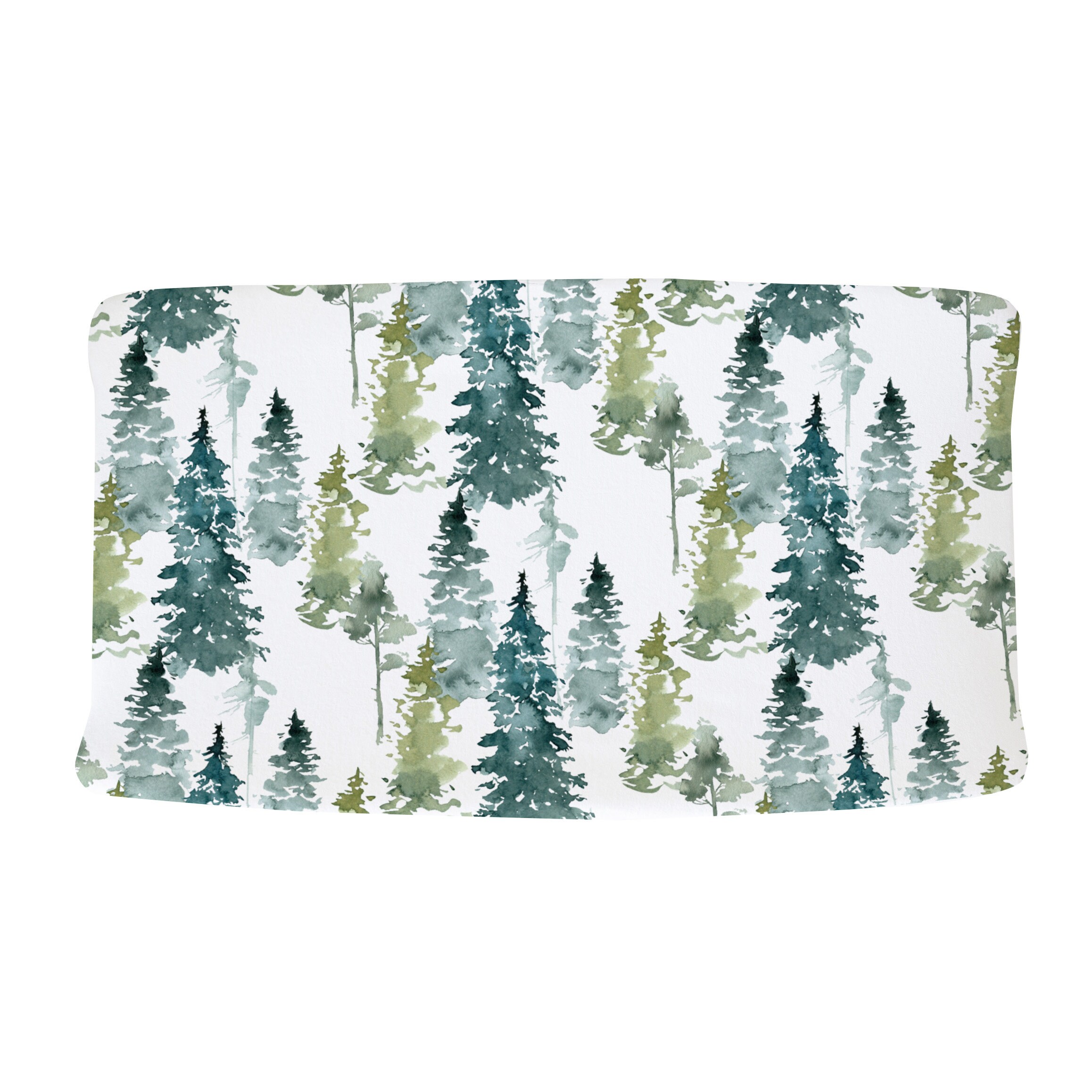 Fir Tree Personalized Blanket, Name Woodland Forest Nursery Set, Crib Sheet Changing Pad Cover, New Mom Baby Shower Gift - Image 5