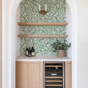 Greenery Wallpaper, Botanical Plant Garden, Peel Stick Prepasted Traditional, Custom Dimensions Sage Green Botanical
