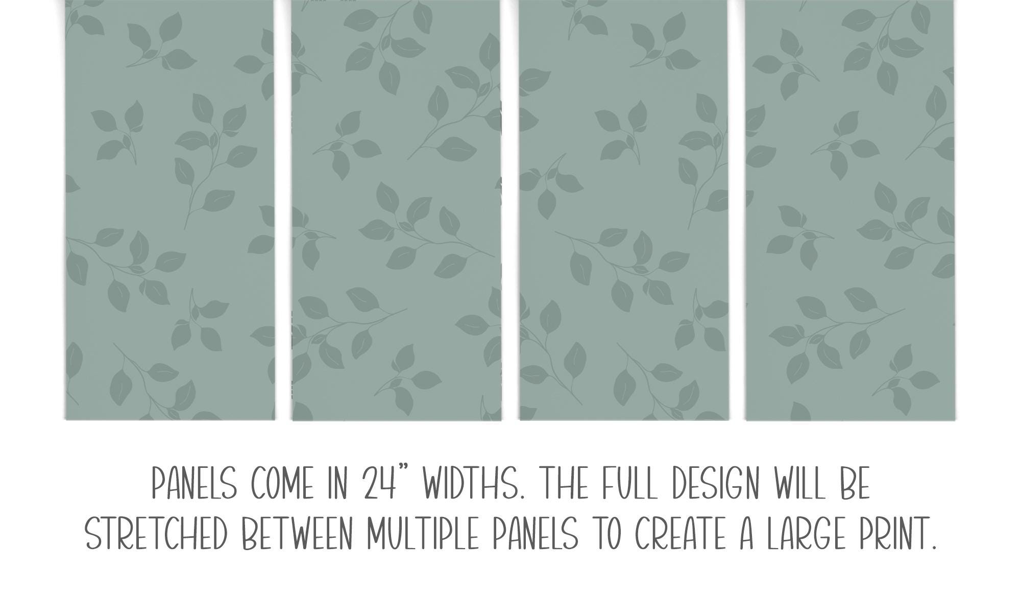 Sage Green Leaves Wallpaper, Large Scale Pattern, Pressed Leaf Garden, Accent Wall for Entry, Bedroom, Kitchen, Bathroom - Image 17